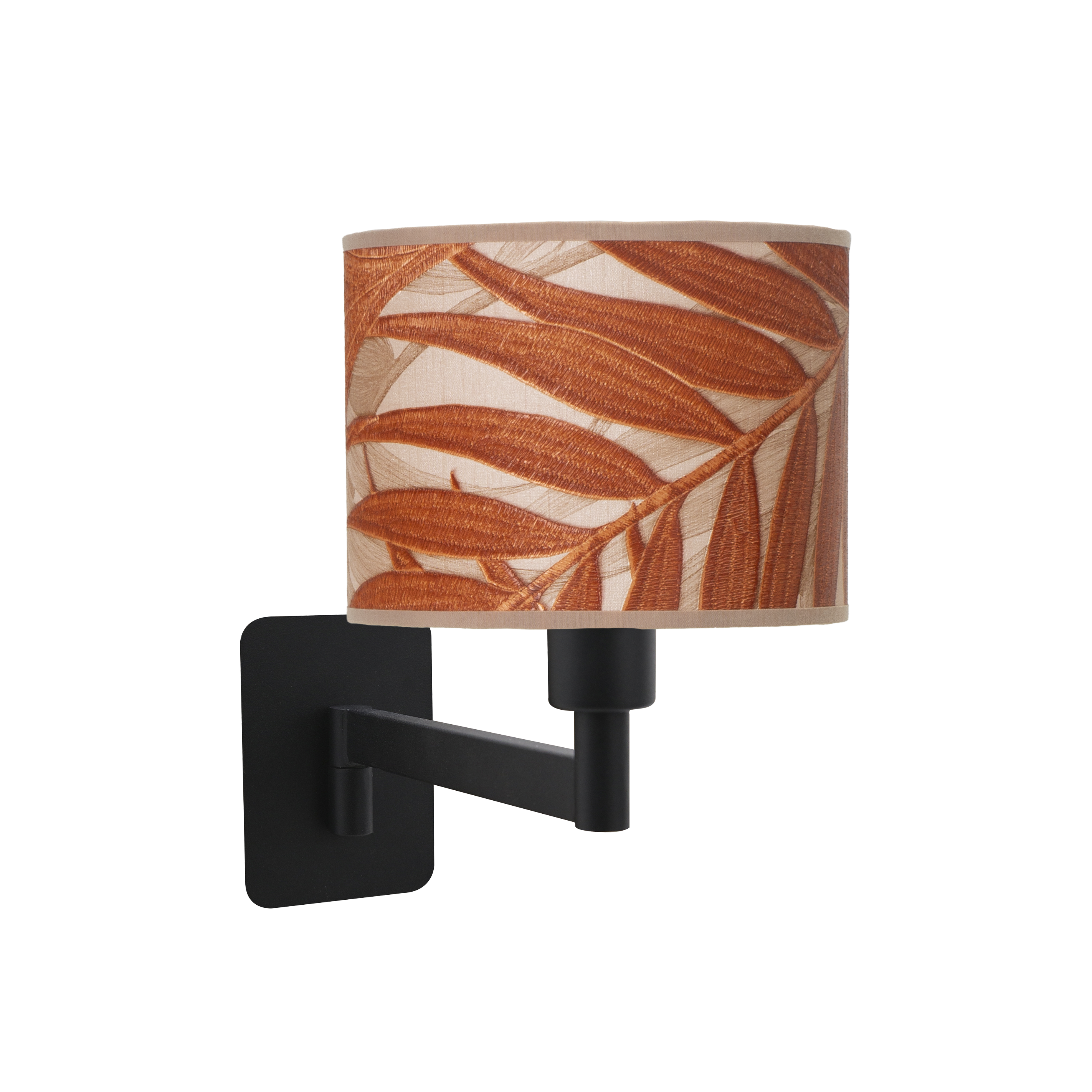 Aplique abatible Moda de Fabrilamp, color negro y caldera, diseño moderno para interiores.