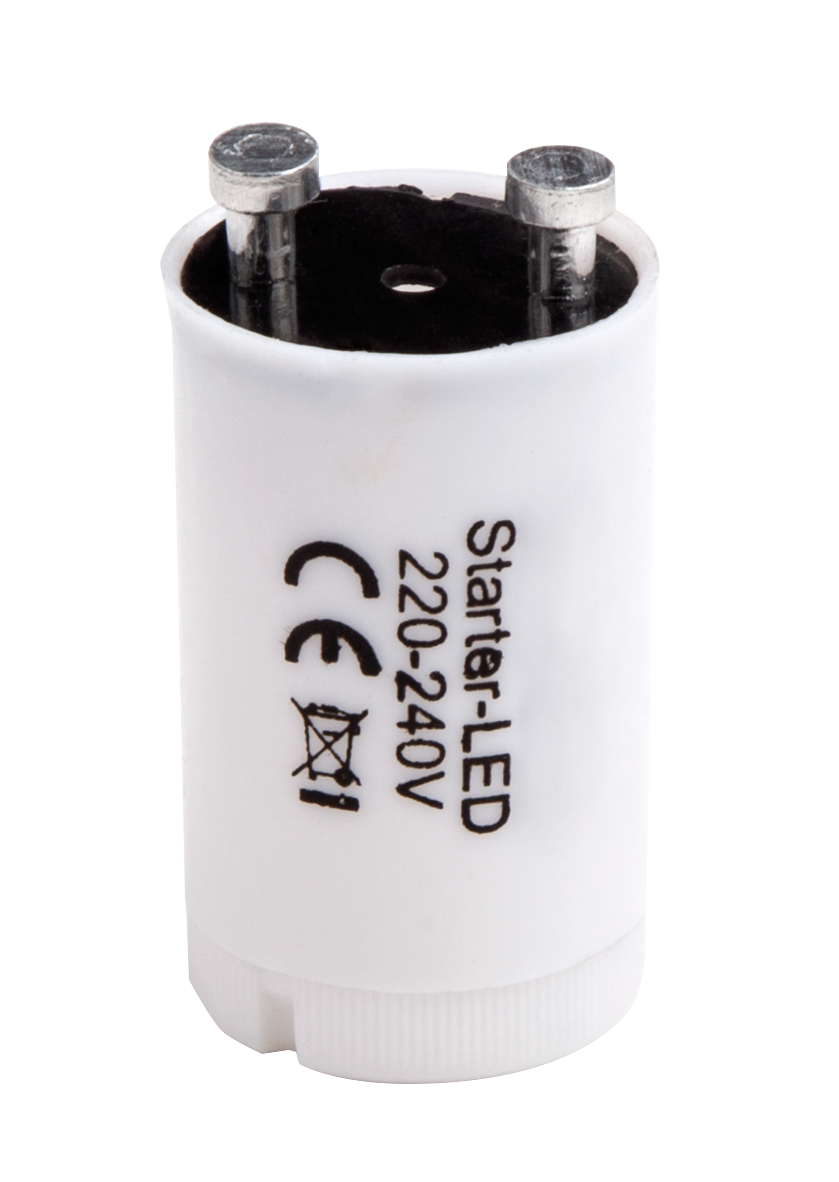 Cebador LED fabricado en Policarbonato color Blanco/Negro para bombillas LED