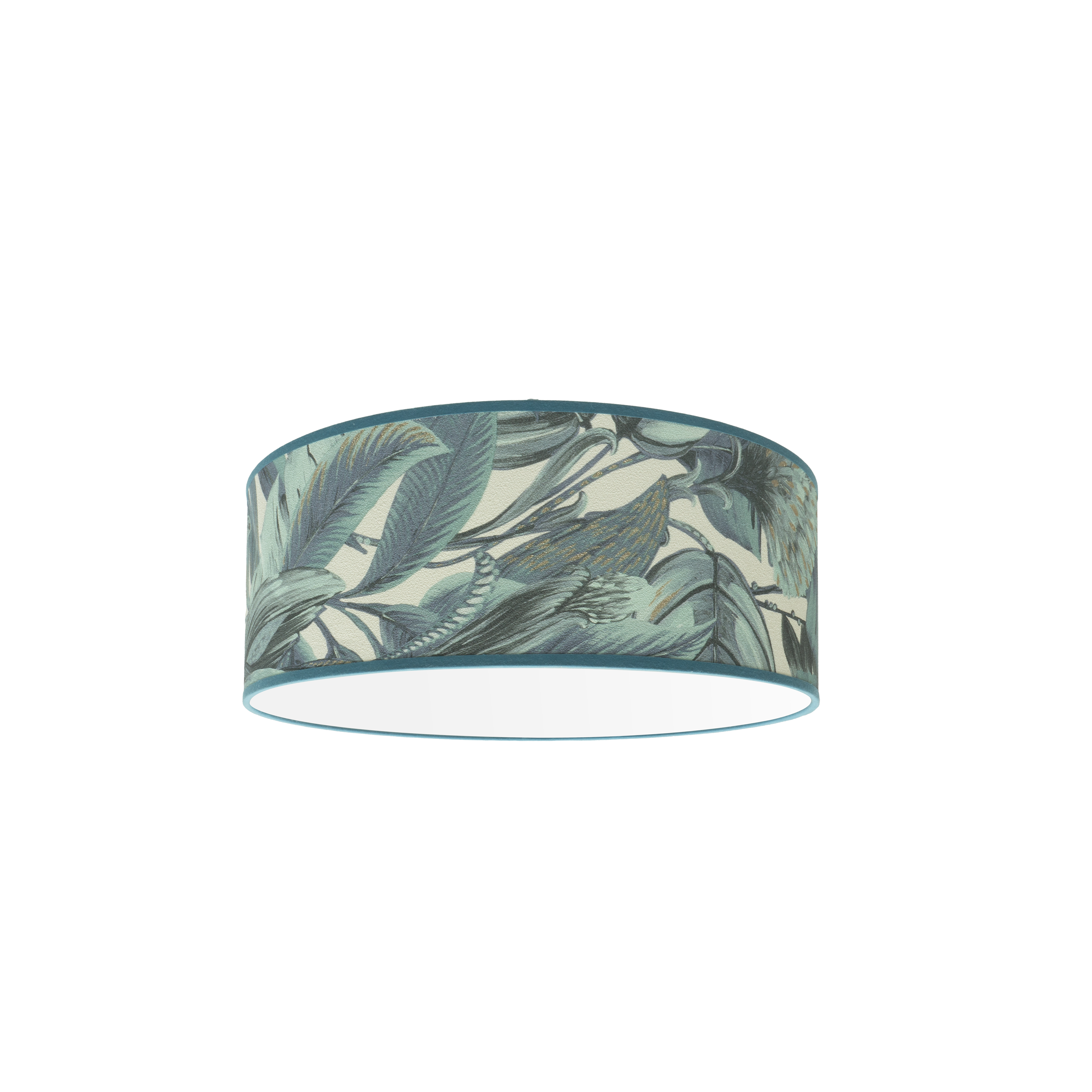 Plafón Argel Hoja Azul 40cm, vista frontal, Fabrilamp, luzguru.com