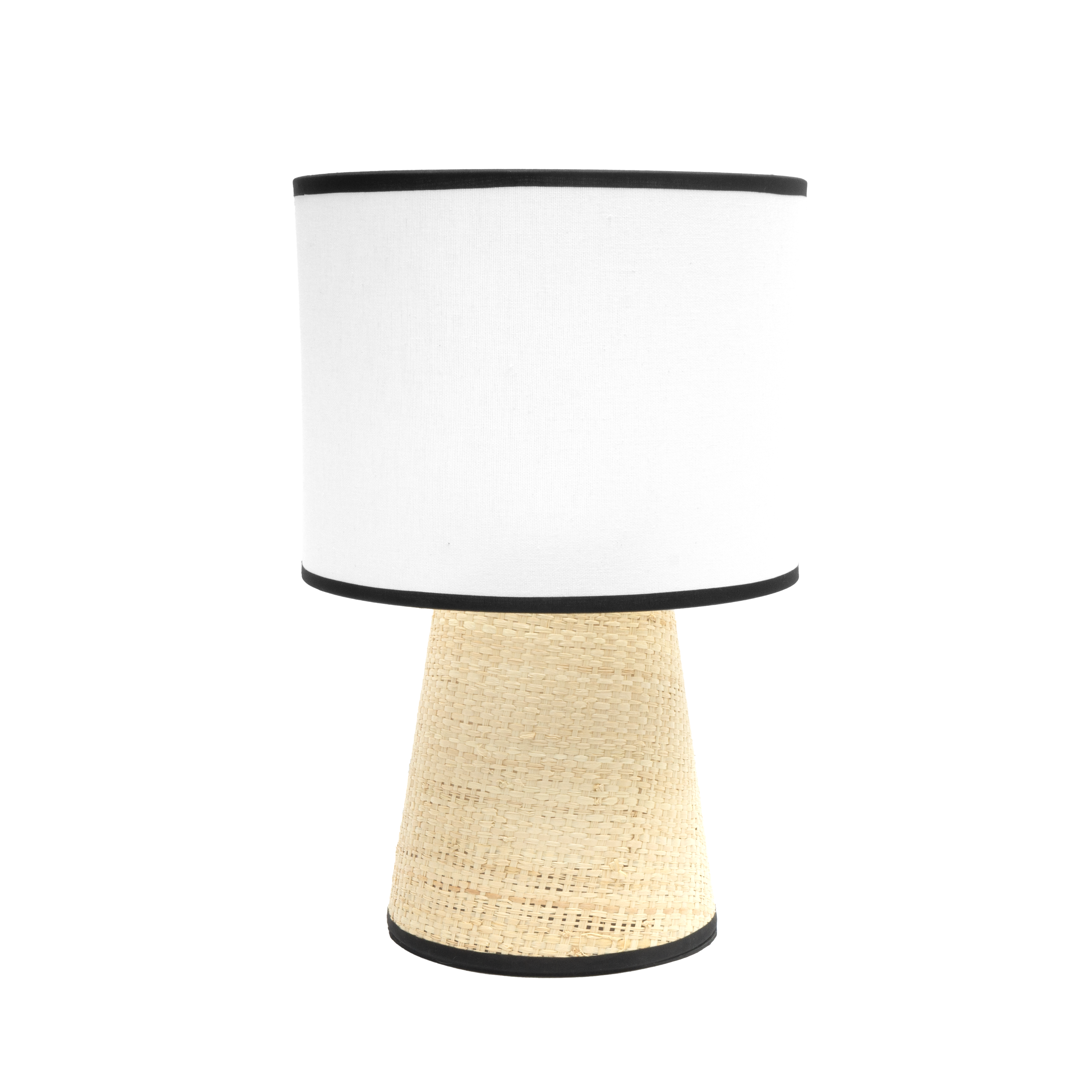 Sobremesa Camboya Blanco/Natural de Fabrilamp, diseño moderno y elegante para tu hogar.
