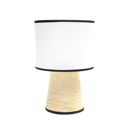 Sobremesa Camboya Blanco/Natural de Fabrilamp, diseño moderno y elegante para tu hogar.