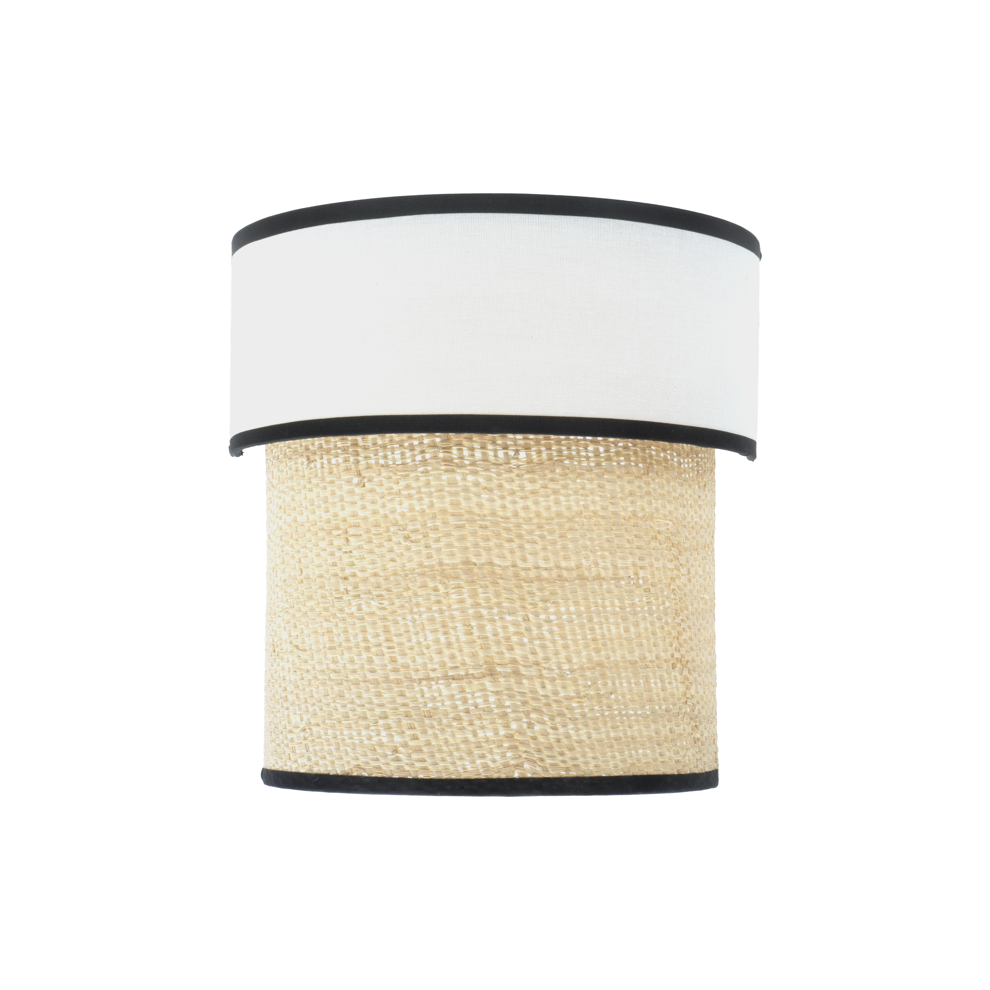 Aplique Camboya Blanco/Natural de Fabrilamp - Vista frontal. Iluminación moderna y elegante para tu hogar.