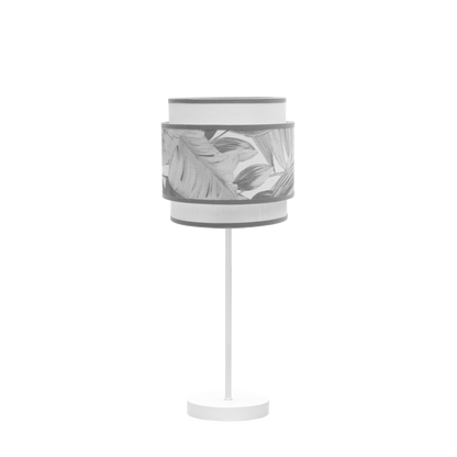 Sobremesa Camerun Blanco/Gris de Fabrilamp, diseño moderno y elegante para iluminar tu hogar.