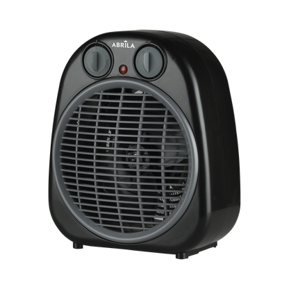 Termoventilador Fogata 2000W negro/gris de Fabrilamp, vista frontal.  Compra en luzguru.com