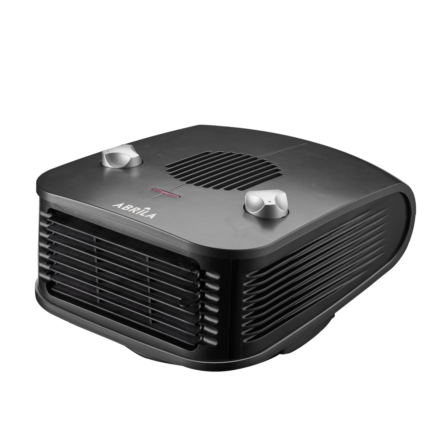 Termoventilador Ardor 2000w Negro/Plata de Fabrilamp, vista frontal.