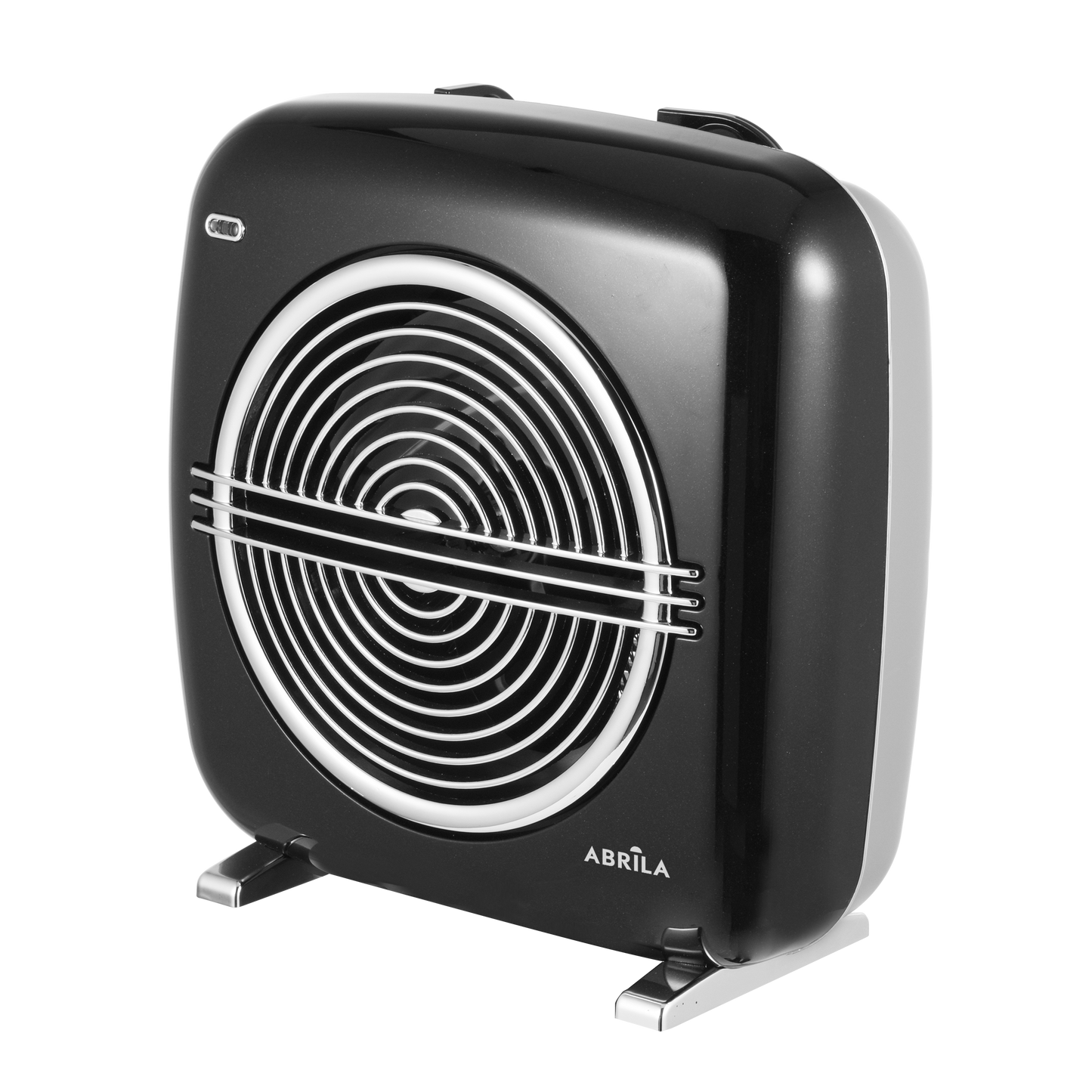 Termoventilador eléctrico Vicenza 2000W de Fabrilamp, color negro y gris, con termostato regulable y sistema de seguridad.