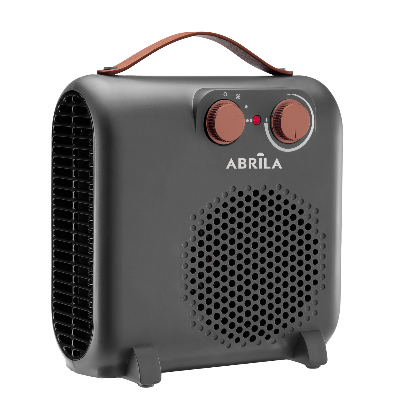 Termoventilador Tundra fabricado en Policarbonato color Gris y Marrón para calentar tu hogar