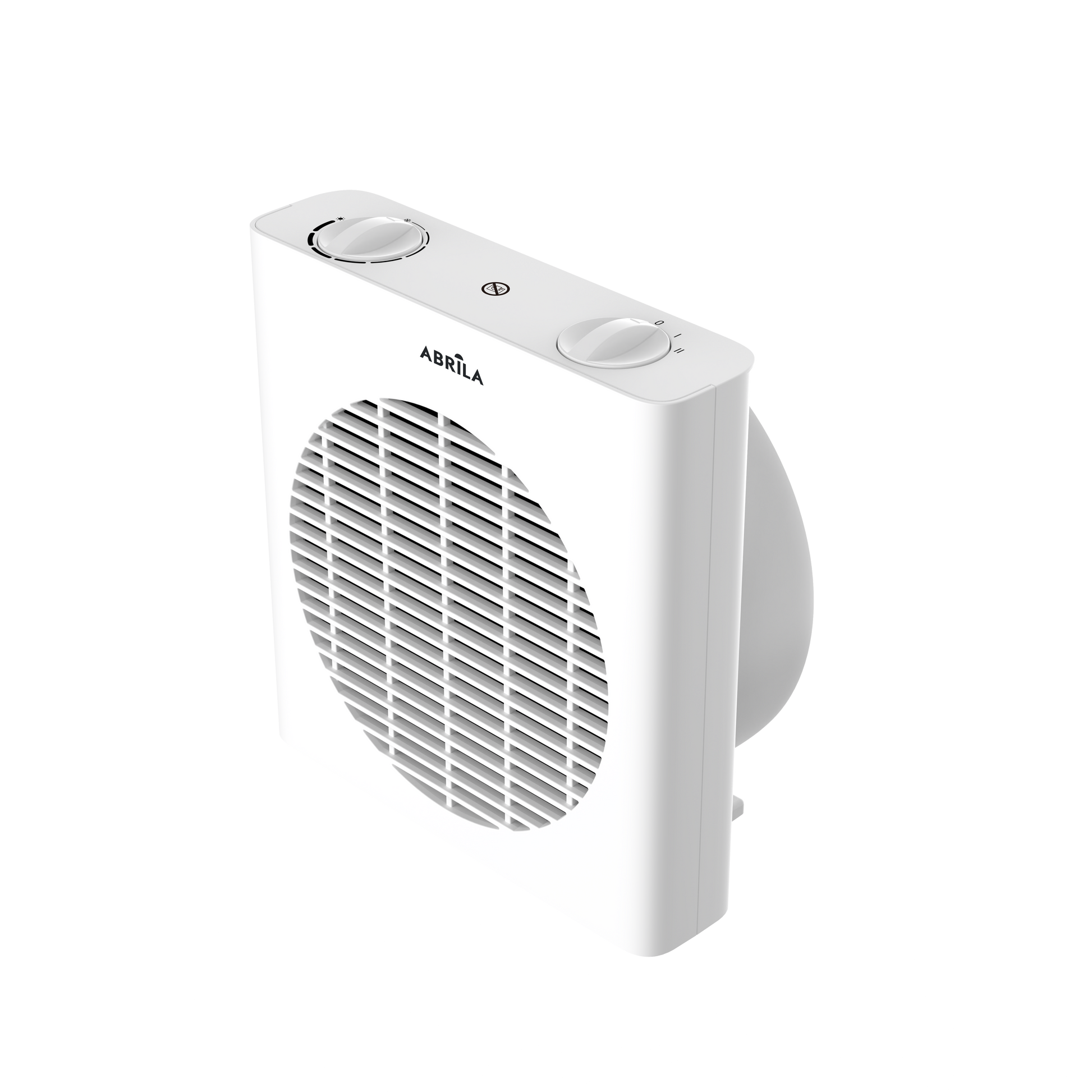 Termoventilador eléctrico Malta 2000W blanco de Fabrilamp, con 3 funciones, sistema antivuelco y termostato regulable.