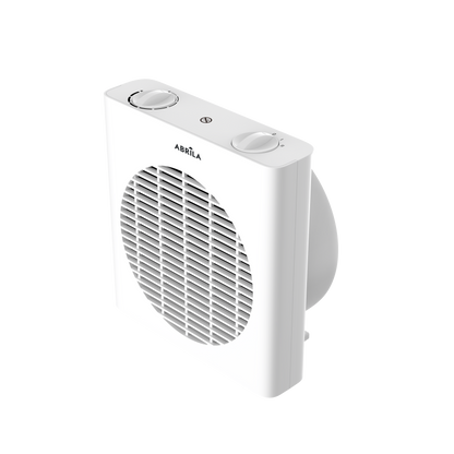 Termoventilador eléctrico Malta 2000W blanco de Fabrilamp, con 3 funciones, sistema antivuelco y termostato regulable.