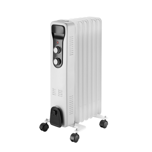 Radiador Brasilia fabricado en Metal y ABS color Blanco y Negro