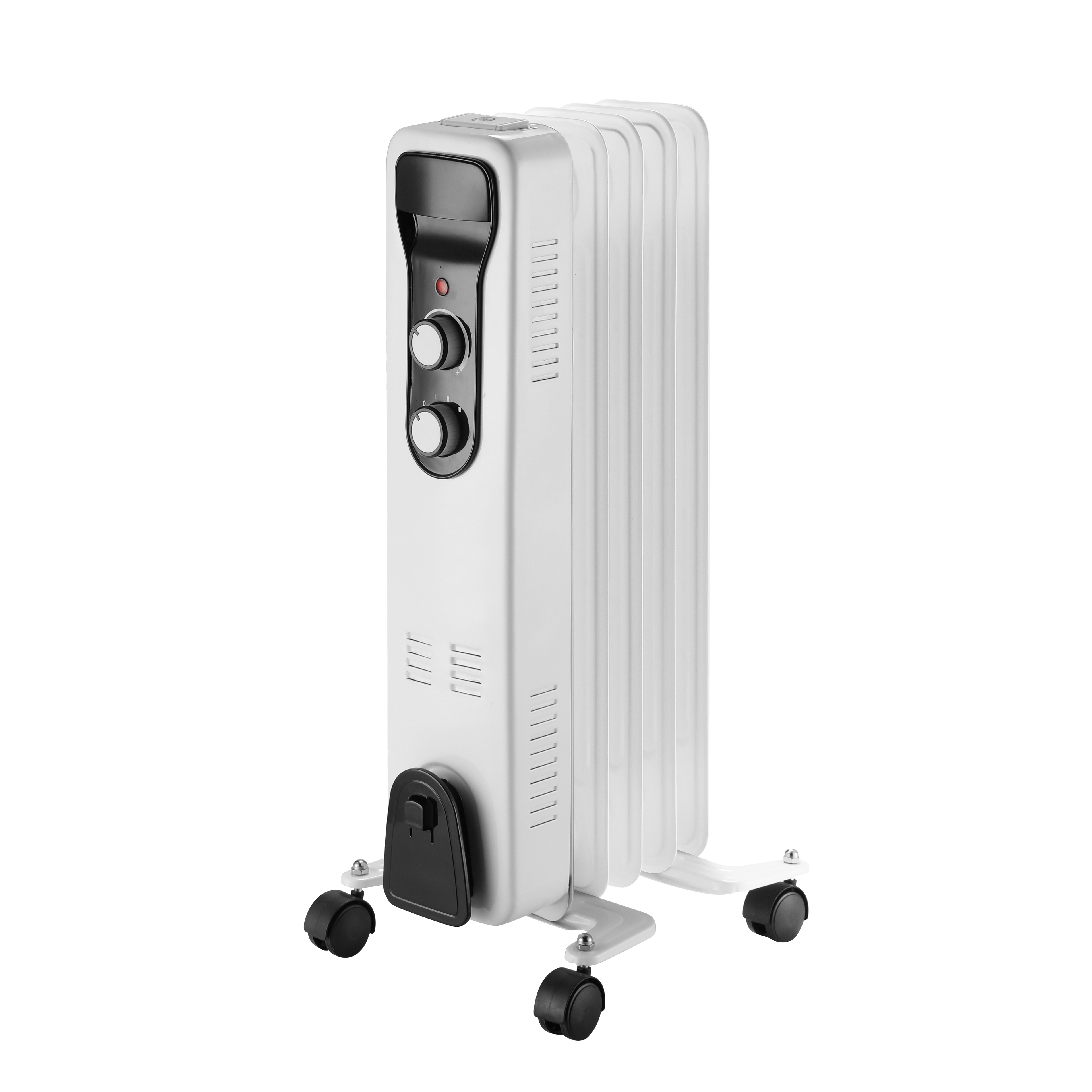 Radiador de aceite con termostato regulable y sistema antivuelco