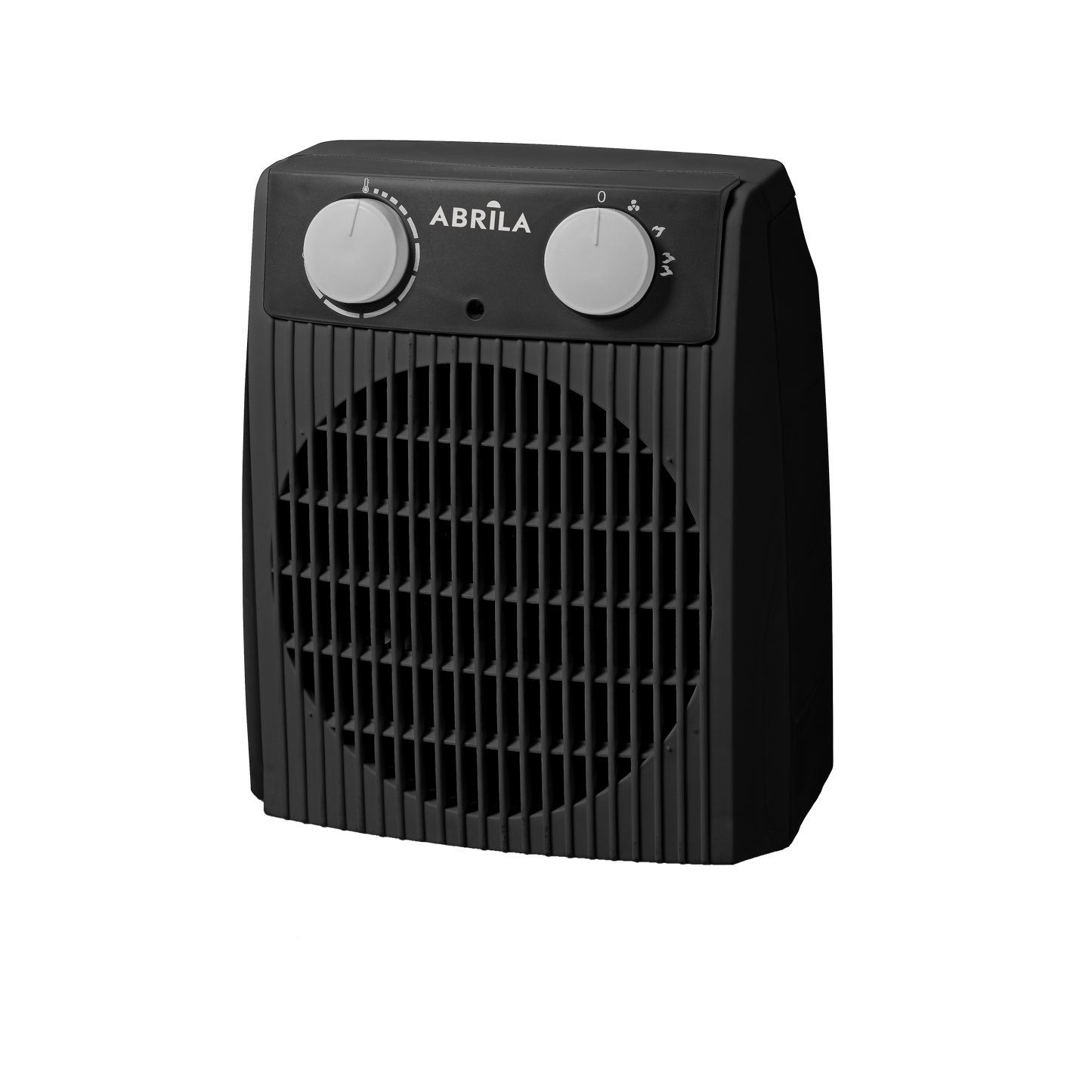 Termoventilador eléctrico Nairobi 2000W de Fabrilamp, color gris y negro, con dos niveles de potencia y protección contra sobrecalentamiento.