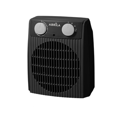 Termoventilador eléctrico Nairobi 2000W de Fabrilamp, color gris y negro, con dos niveles de potencia y protección contra sobrecalentamiento.