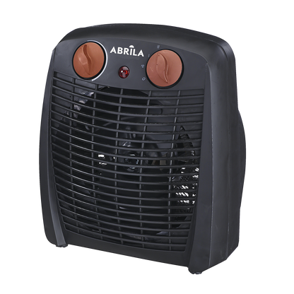 Termoventilador eléctrico Gambia 2000W negro/marrón de Fabrilamp, con dos potencias y tres funciones.