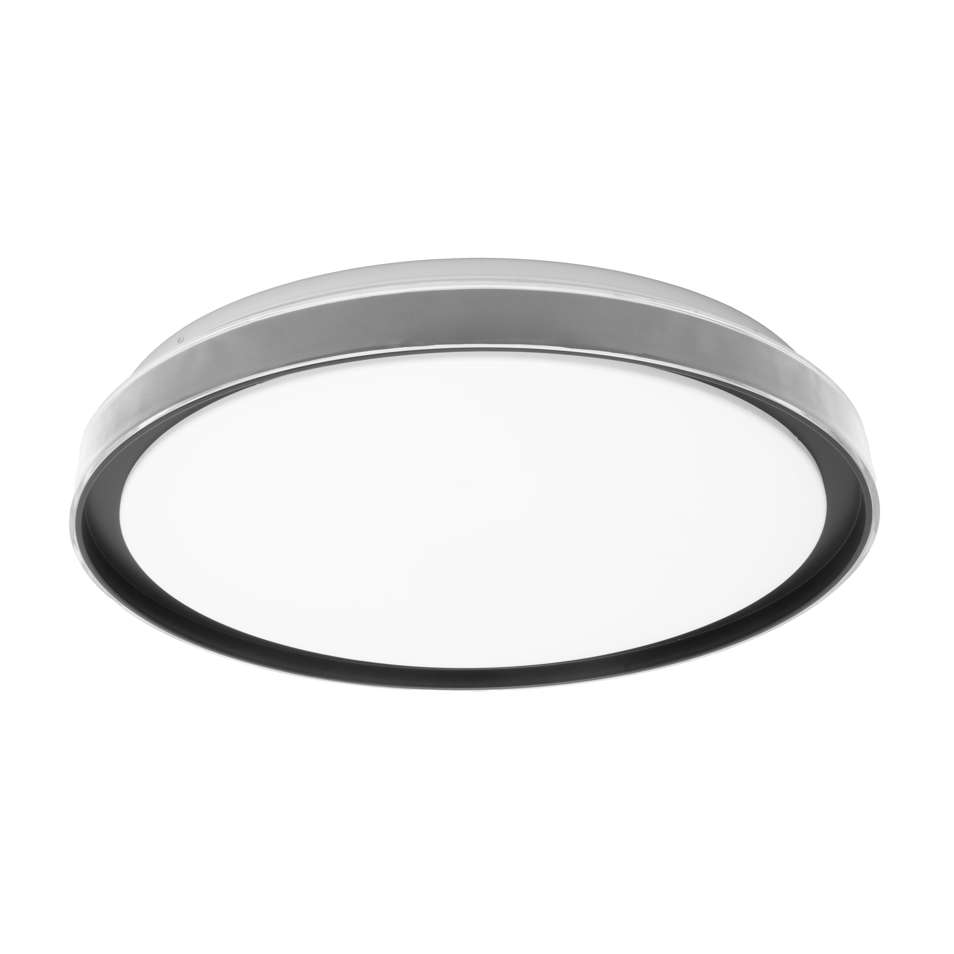 Plafón LED Bianca 60W Blanco/Negro, diseño moderno y elegante, con mando a distancia.