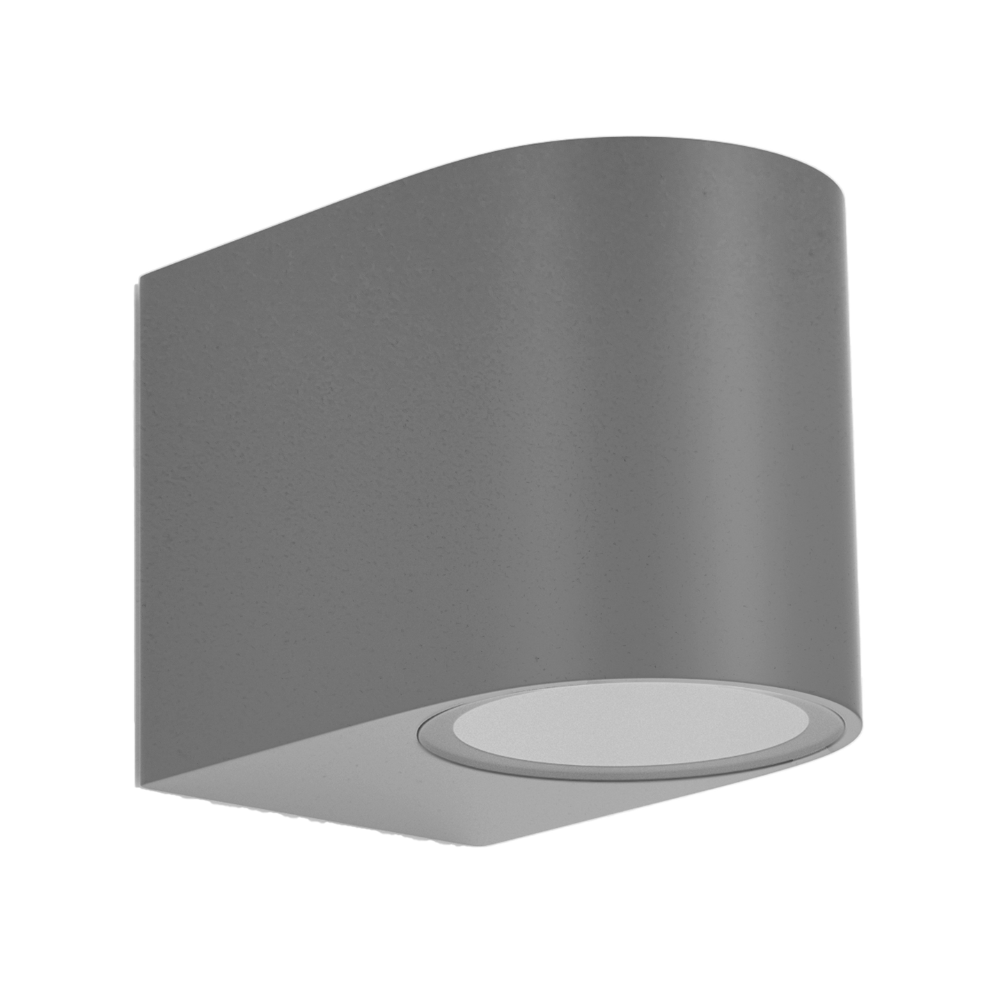 Aplique Gacela fabricado en ABS color gris para exterior resistente IP44