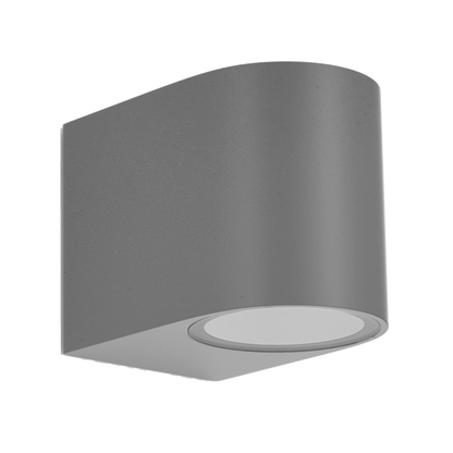 Aplique Gacela fabricado en ABS color gris para exterior resistente IP44