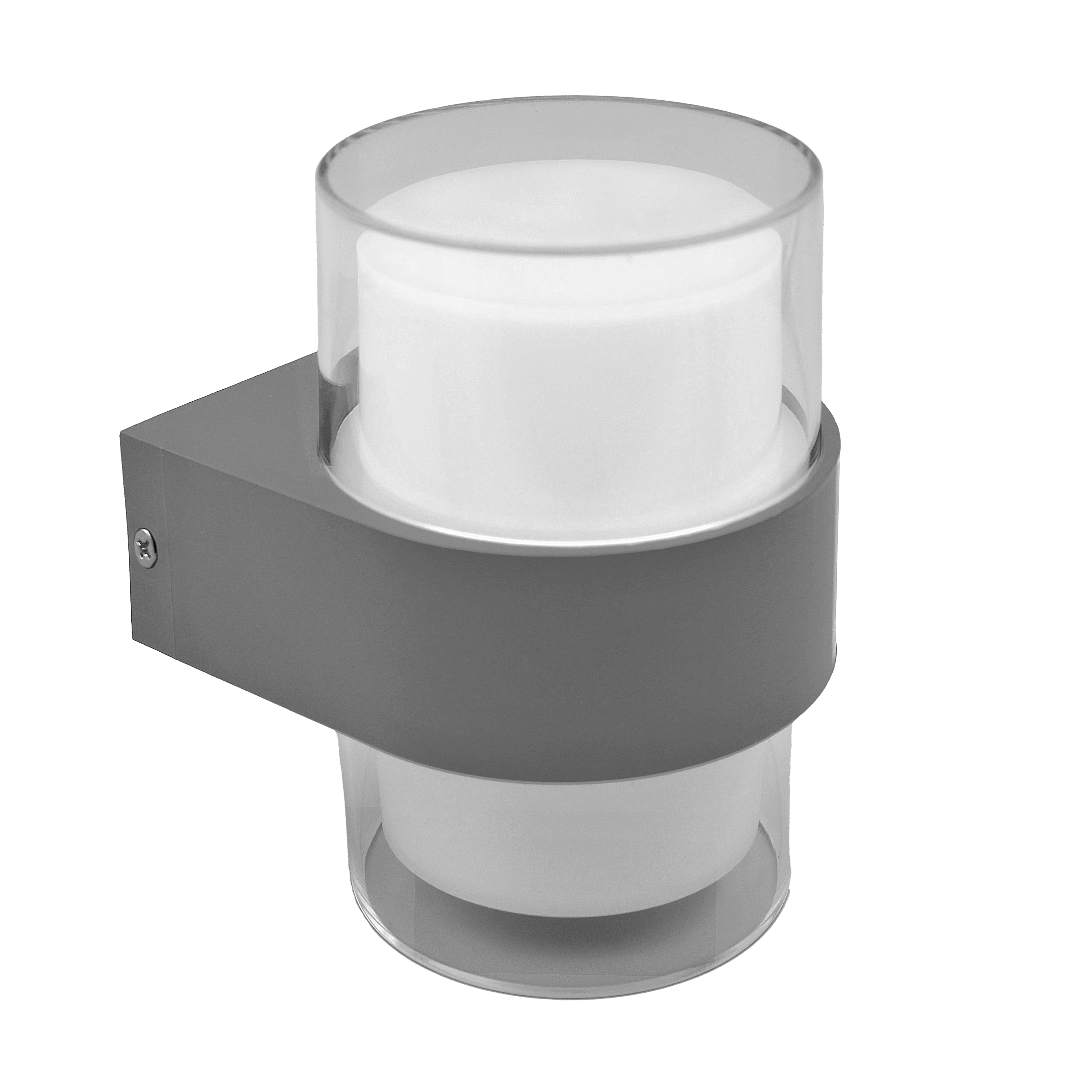 Aplique Exterior Gris 8W 3000K Beira IP44 500lm Fabrilamp - Vista frontal