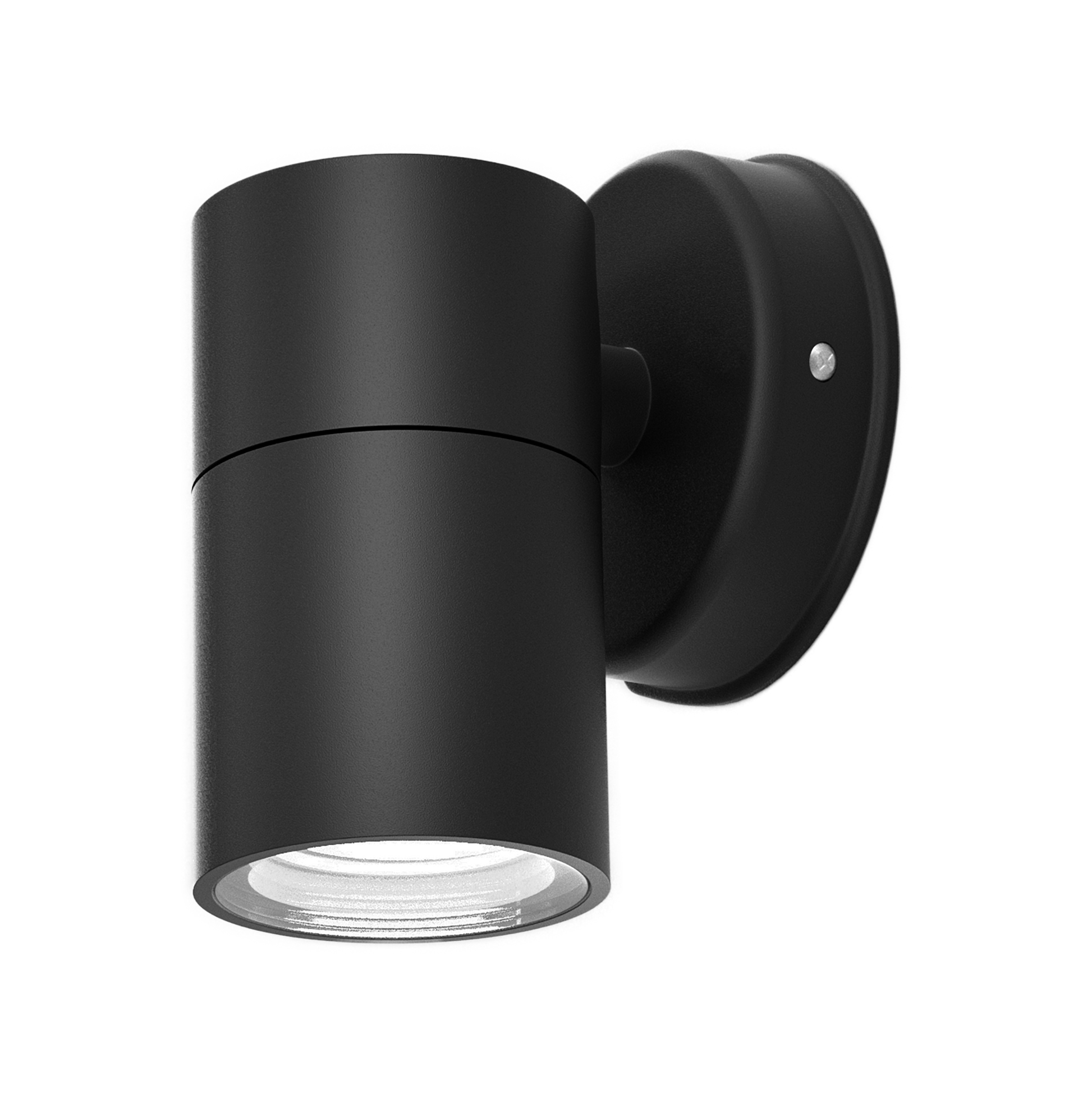 Aplique exterior Becala negro GU10 IP44 de Fabrilamp, diseño moderno y elegante para iluminar tu exterior.