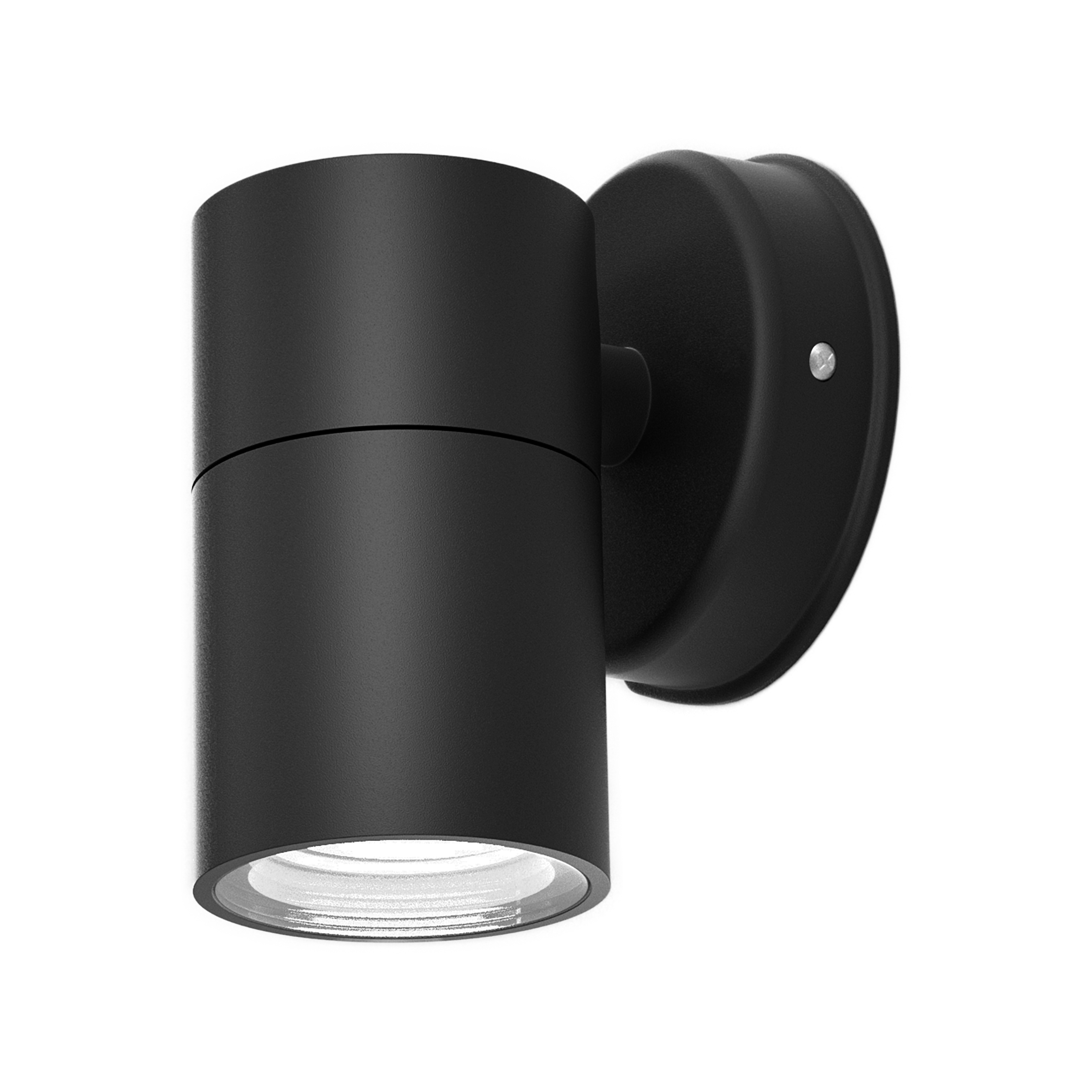 Aplique exterior Becala negro GU10 IP44 de Fabrilamp, diseño moderno y elegante para iluminar tu exterior.