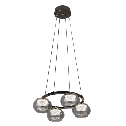 Colgante Pompeya fabricado en Metal color Negro con LED Integrado