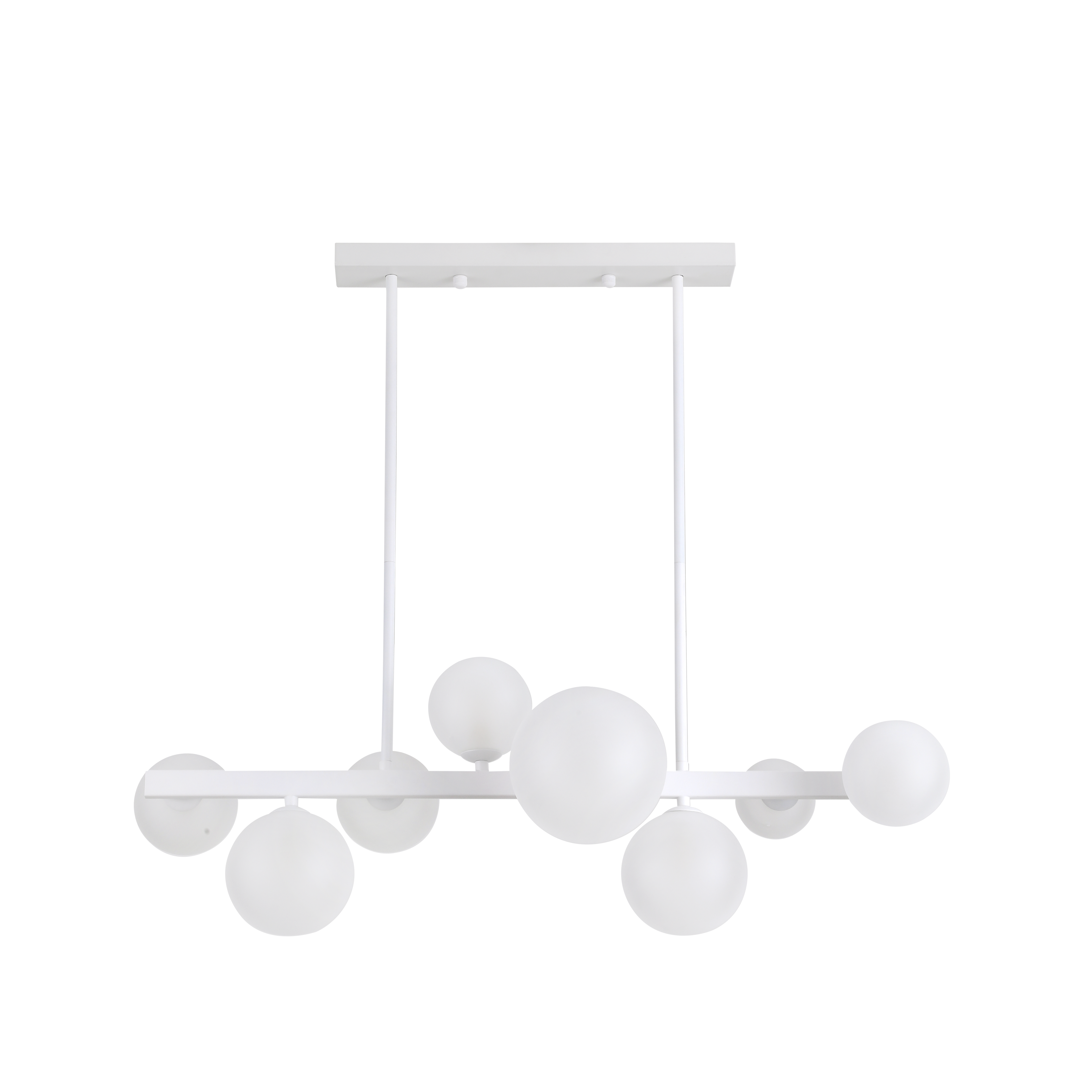 Lámpara Lozolla 8xG9 Blanca de Fabrilamp/Abrila, vista general. Iluminación moderna y elegante para tu hogar.