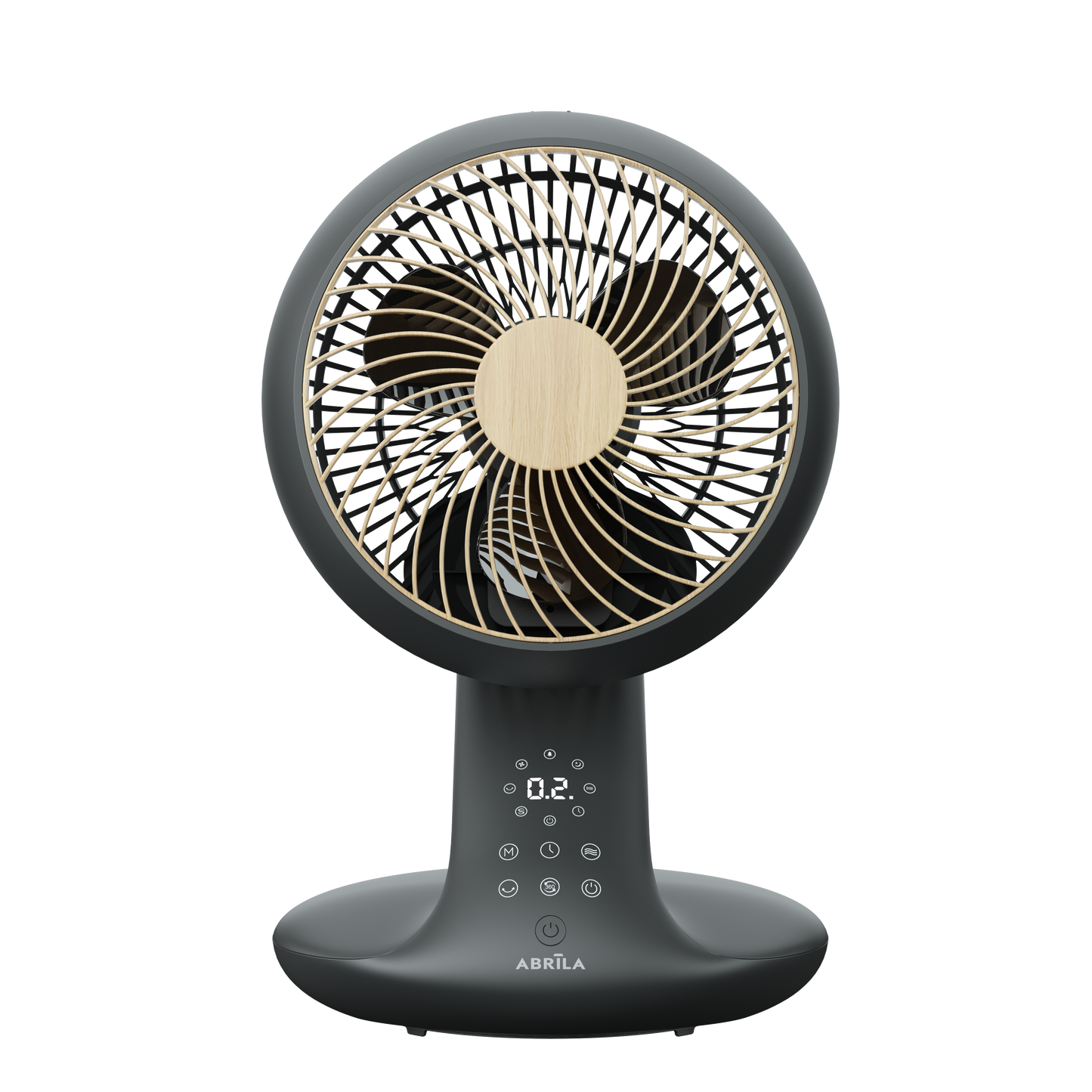 Moderno ventilador de mesa con motor DC silencioso ideal para el estudio