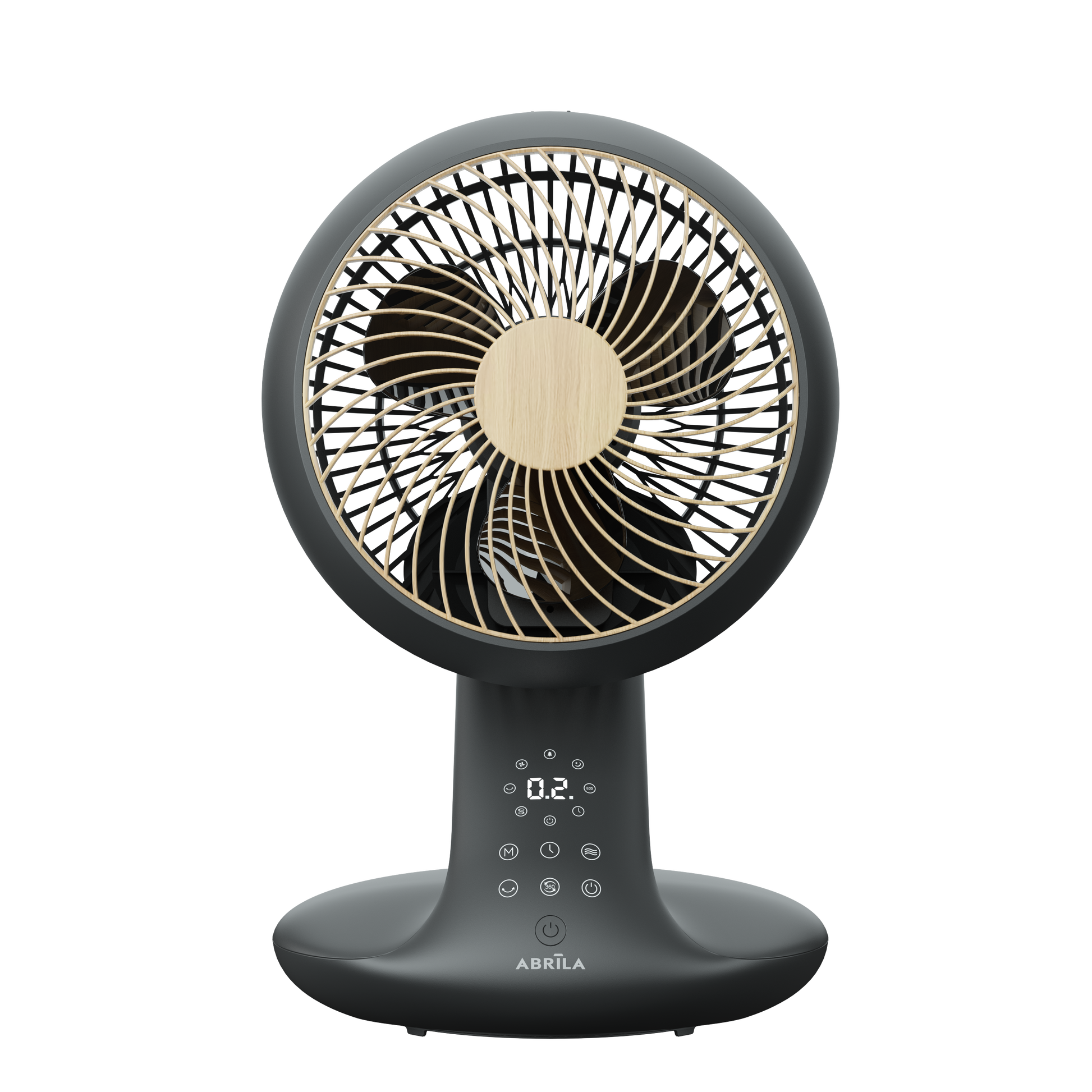 Moderno ventilador de mesa con motor DC silencioso ideal para el estudio