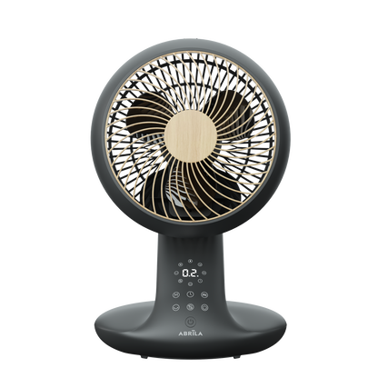 Moderno ventilador de mesa con motor DC silencioso ideal para el estudio