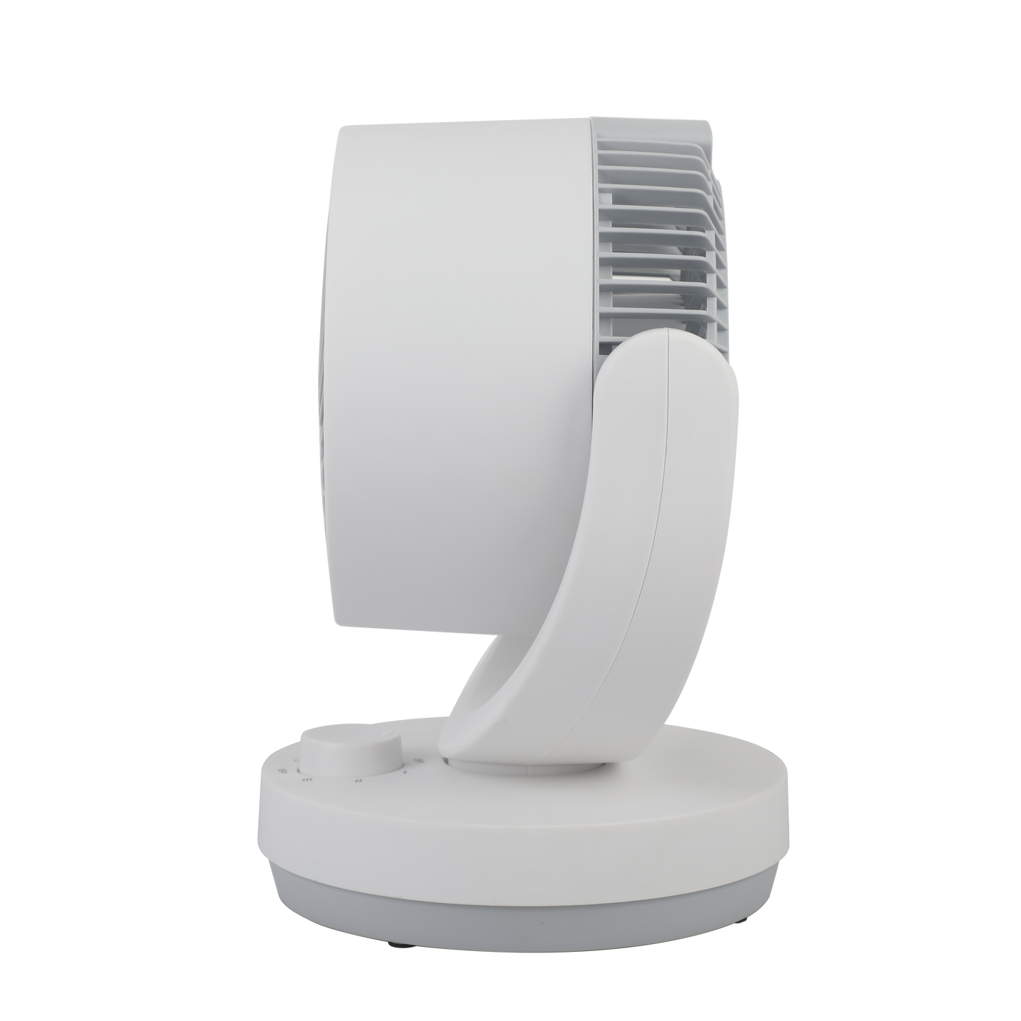 Ventilador Lagos fabricado en Metal y Policarbonato, color Blanco/Gris