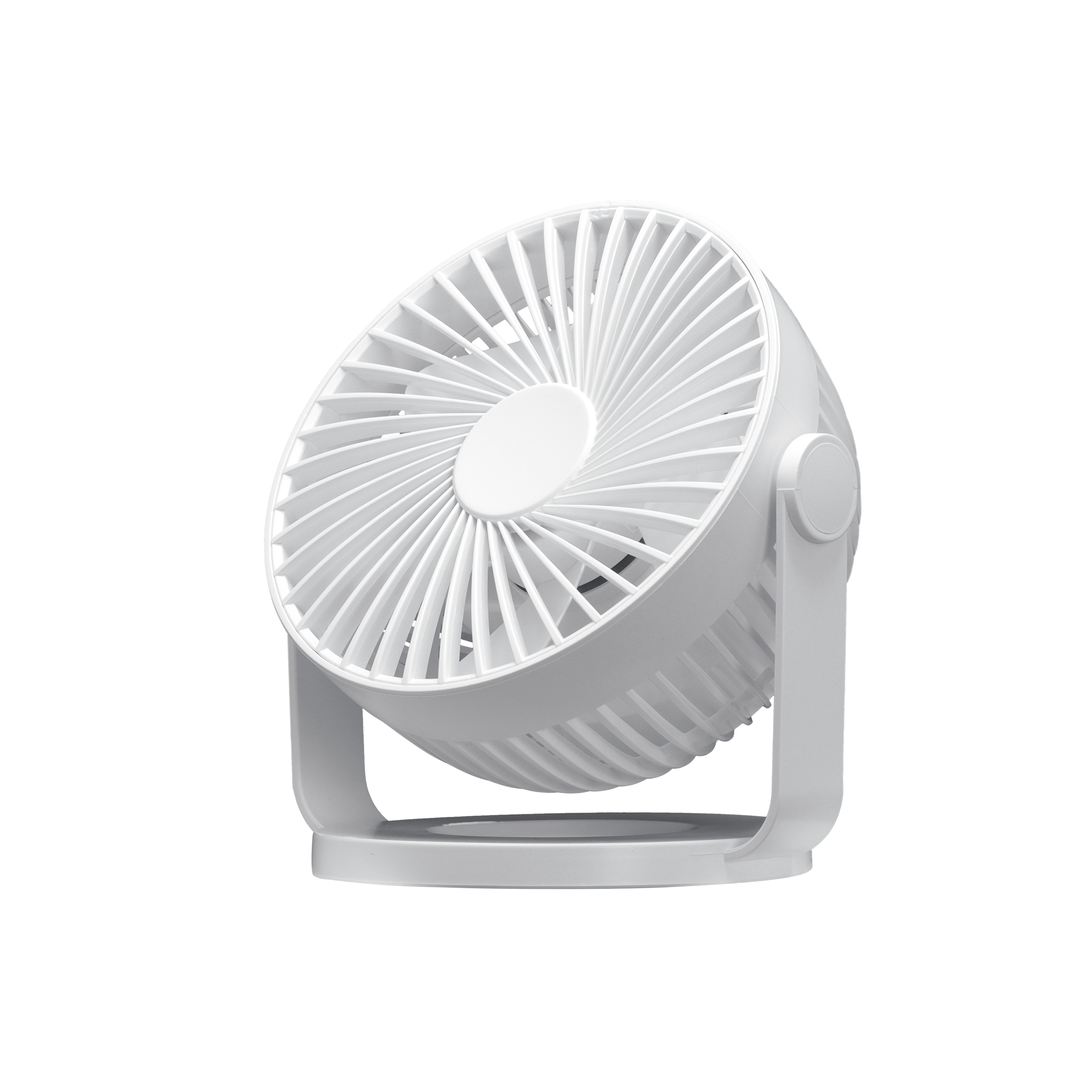 Mini ventilador portátil con cabezal orientable para el hogar