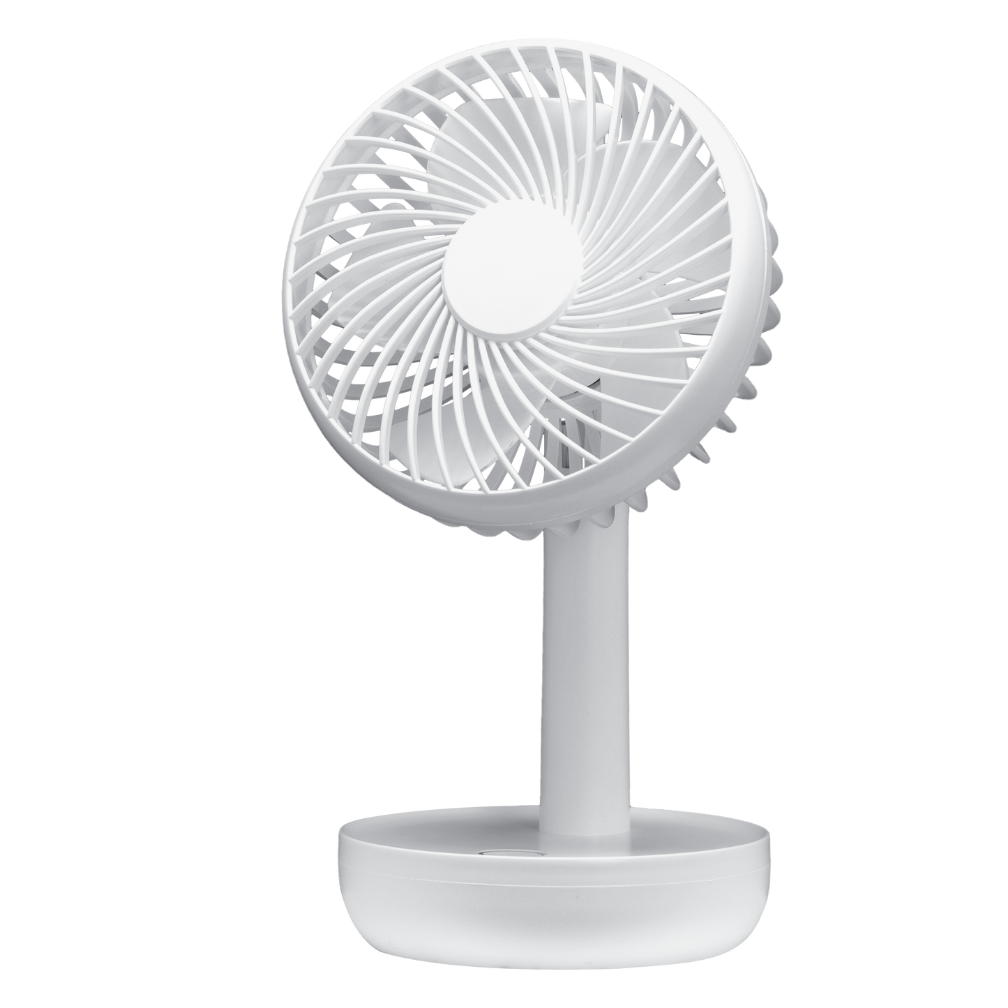 Mini Ventilador Inalámbrico Lemosin Blanco 5w, vista frontal