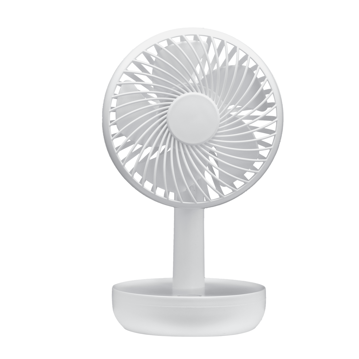 Mini Ventilador Inalámbrico Lemosin Blanco 5w, vista frontal