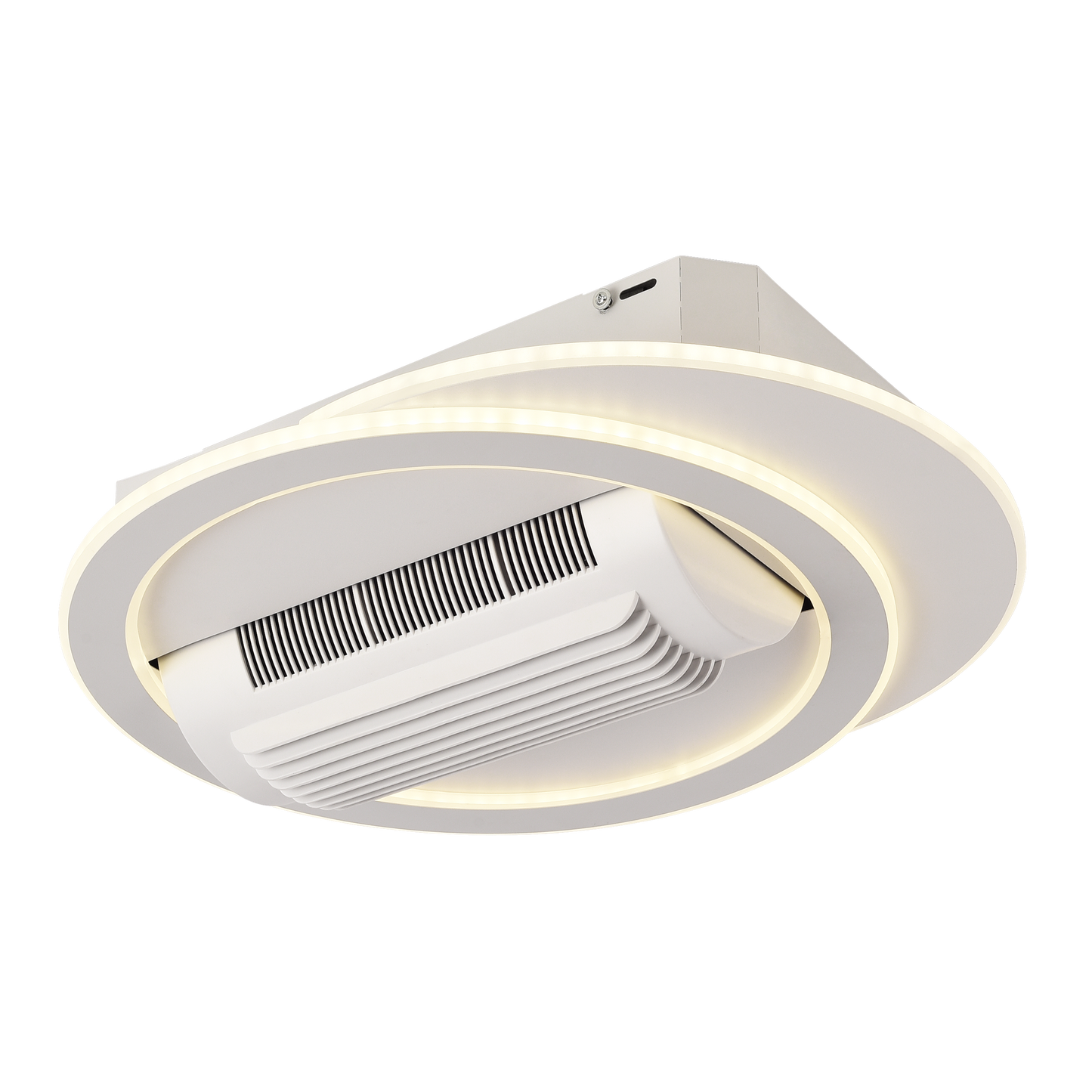 Moderno ventilador de techo blanco ideal para dormitorio