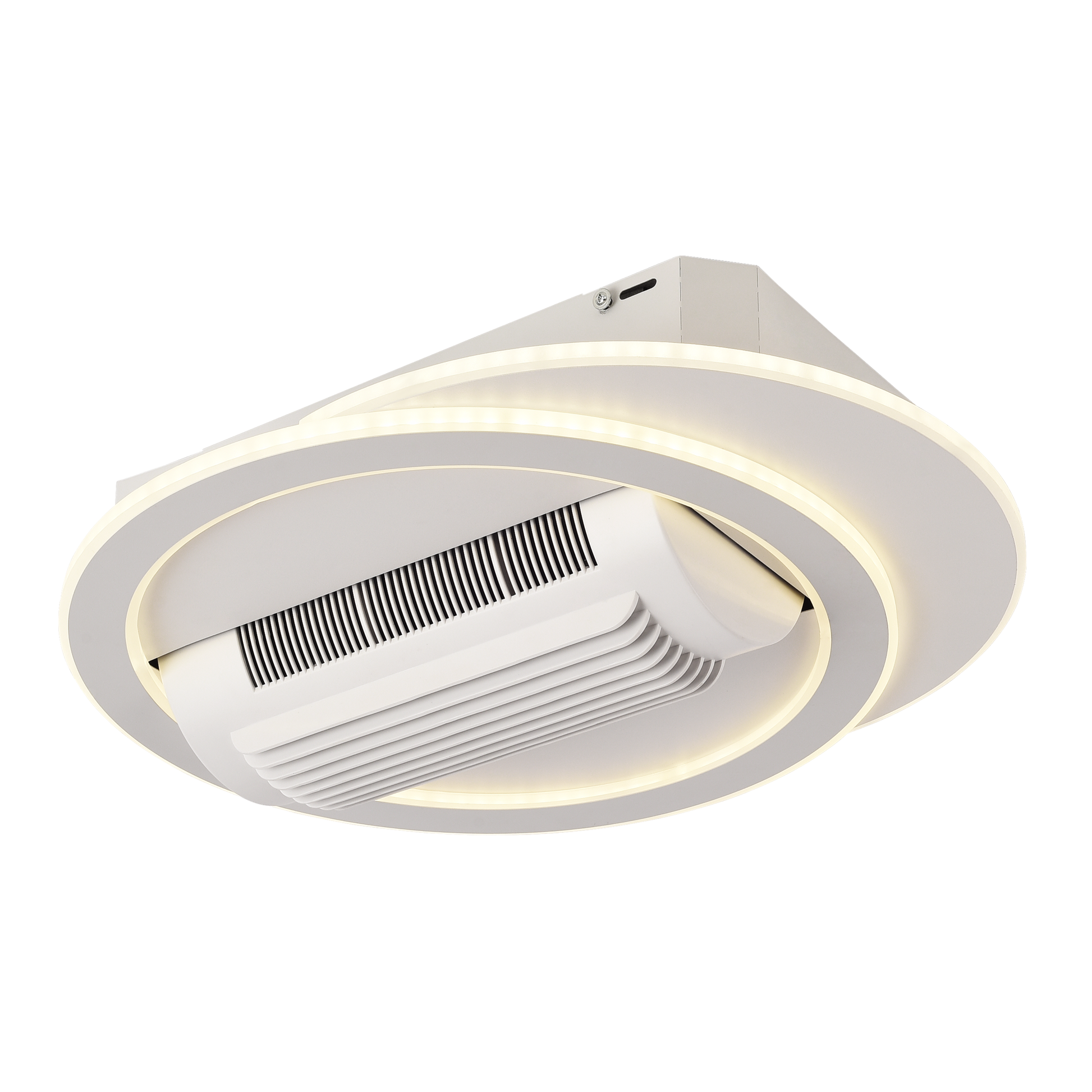 Moderno ventilador de techo blanco ideal para dormitorio