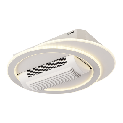 Moderno ventilador de techo blanco ideal para dormitorio