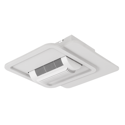 Moderno ventilador de techo con luz LED ideal para dormitorio