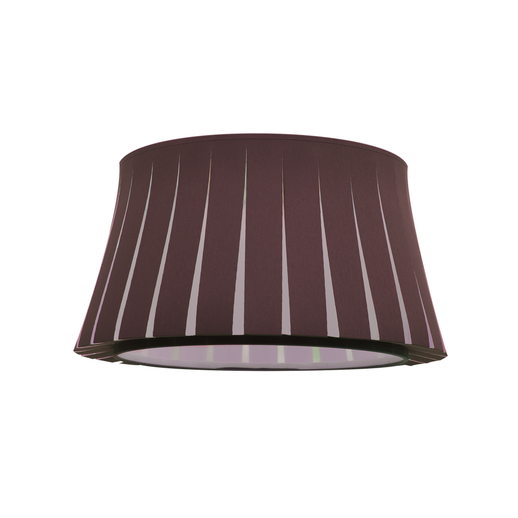 Pantalla colgante marrón de la serie TRIPODE, diámetro 50cm, portalámparas M10. Fabrilamp.