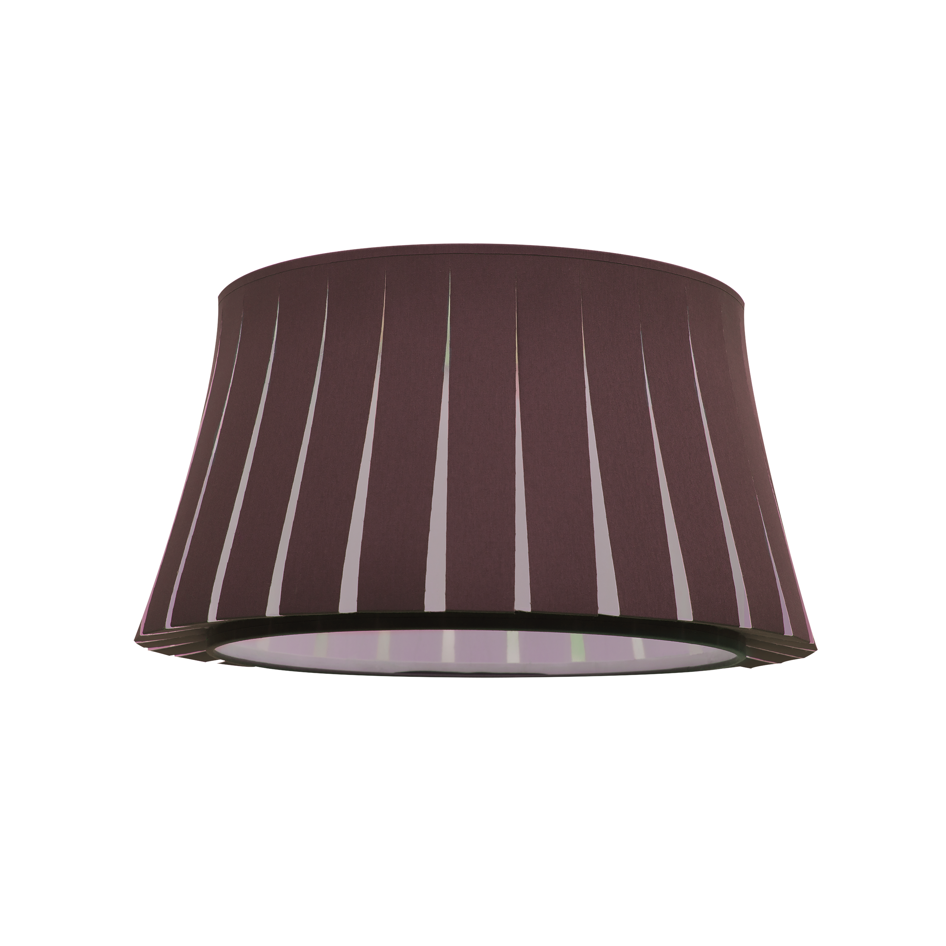 Pantalla colgante marrón de la serie TRIPODE, diámetro 50cm, portalámparas M10. Fabrilamp.