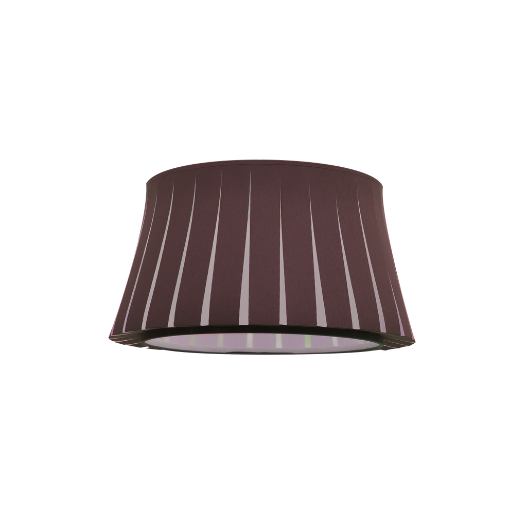 Pantalla colgante marrón serie TRIPODE 35cm, diseño cónico abierto, ideal para interiores.