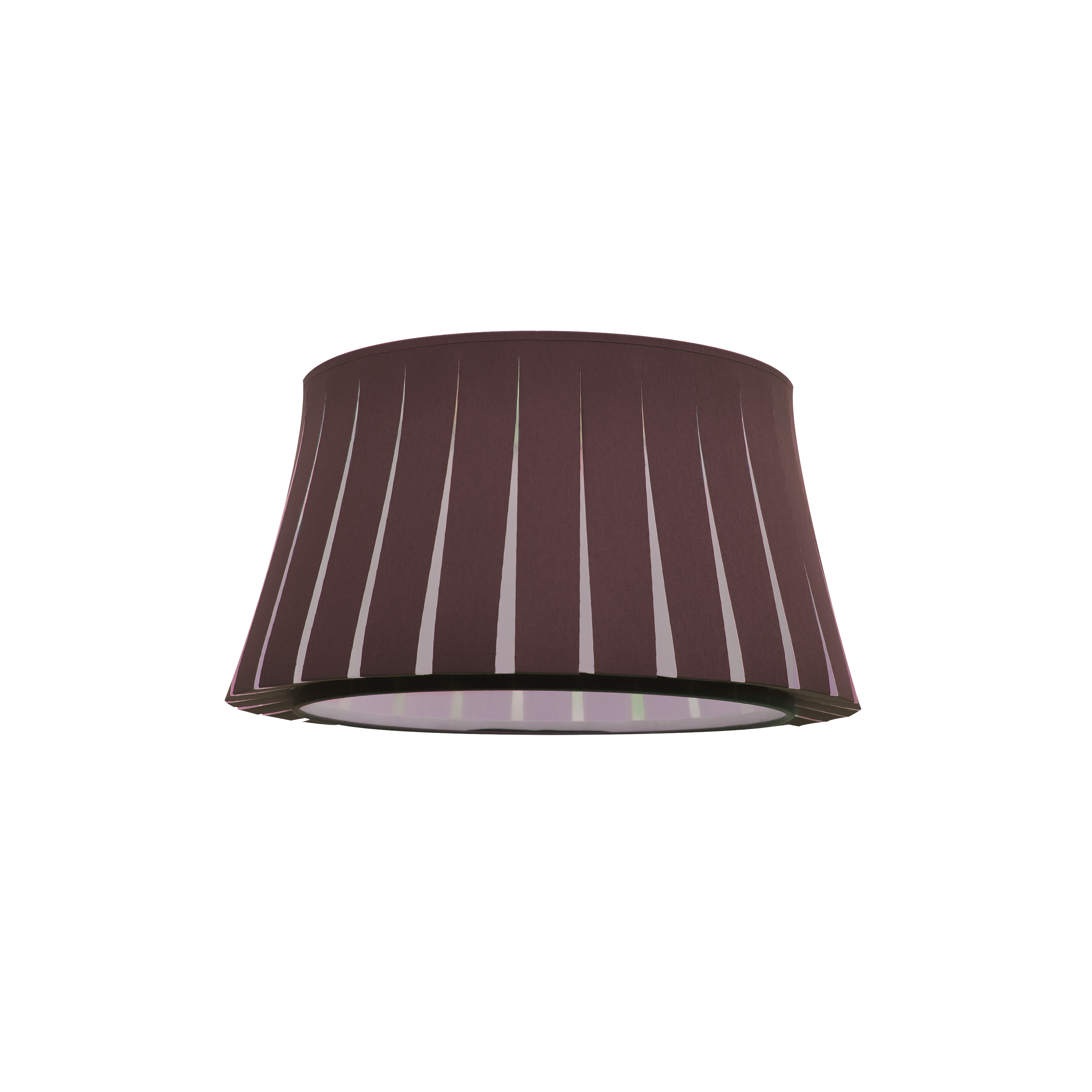 Pantalla colgante marrón serie TRIPODE 35cm, diseño cónico abierto, ideal para interiores.