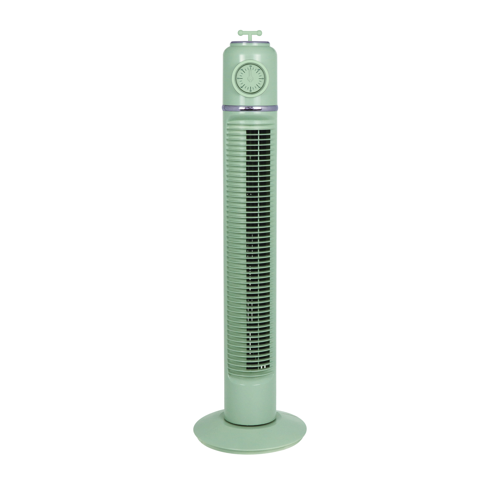 Ventilador de Torre Huracan Verde 45W de Fabrilamp, vista frontal