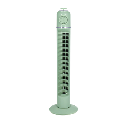 Ventilador de Torre Huracan Verde 45W de Fabrilamp, vista frontal