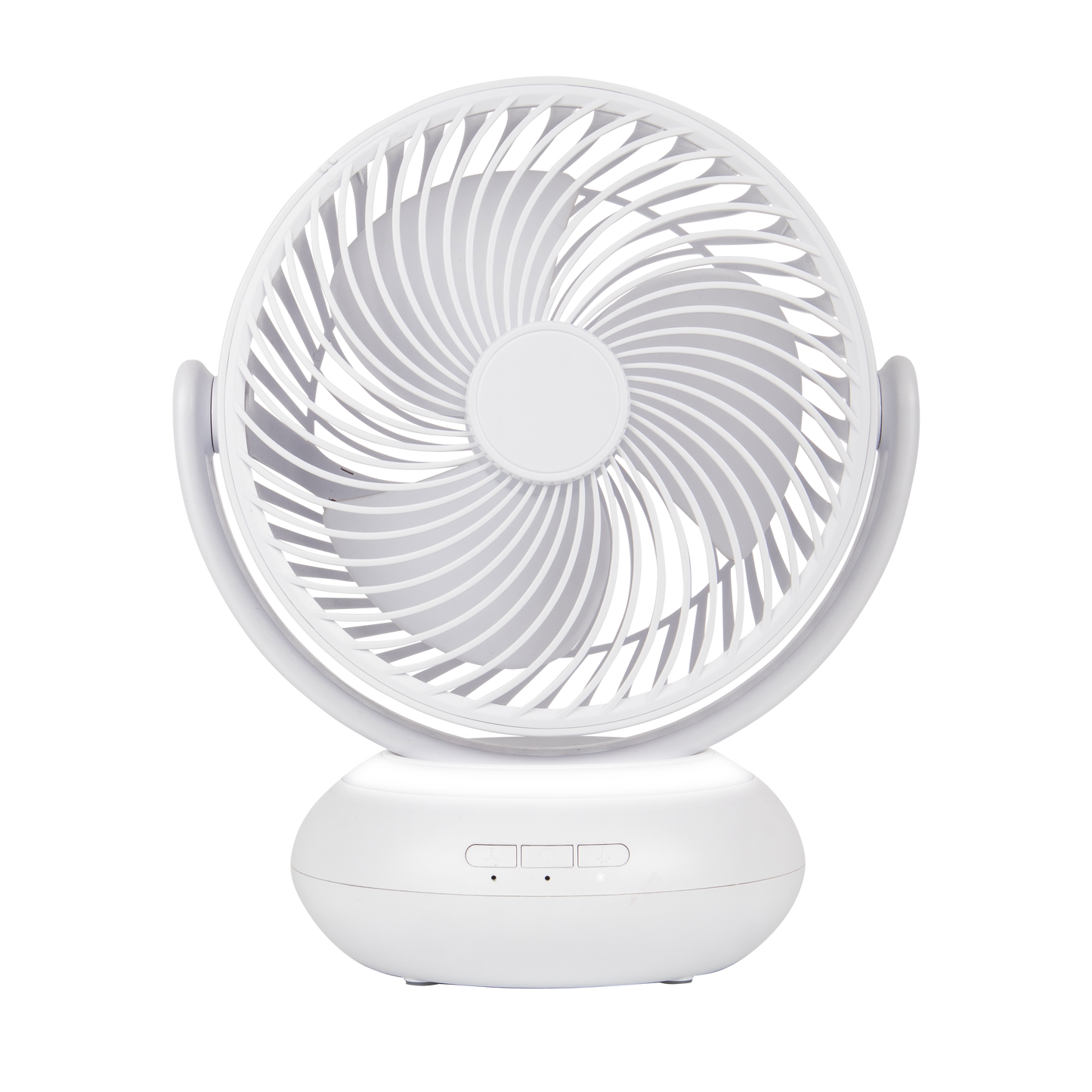 Ventilador Inalámbrico Sobremesa Bengali Blanco 5w, vista frontal