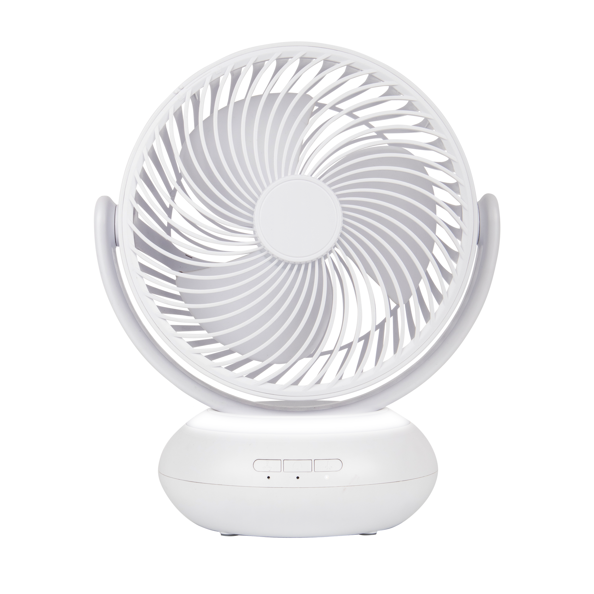 Ventilador Inalámbrico Sobremesa Bengali Blanco 5w, vista frontal