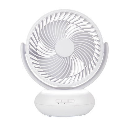 Ventilador Inalámbrico Sobremesa Bengali Blanco 5w, vista frontal