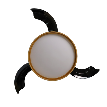 Ventilador de techo con aspas de ABS transparente para dormitorio