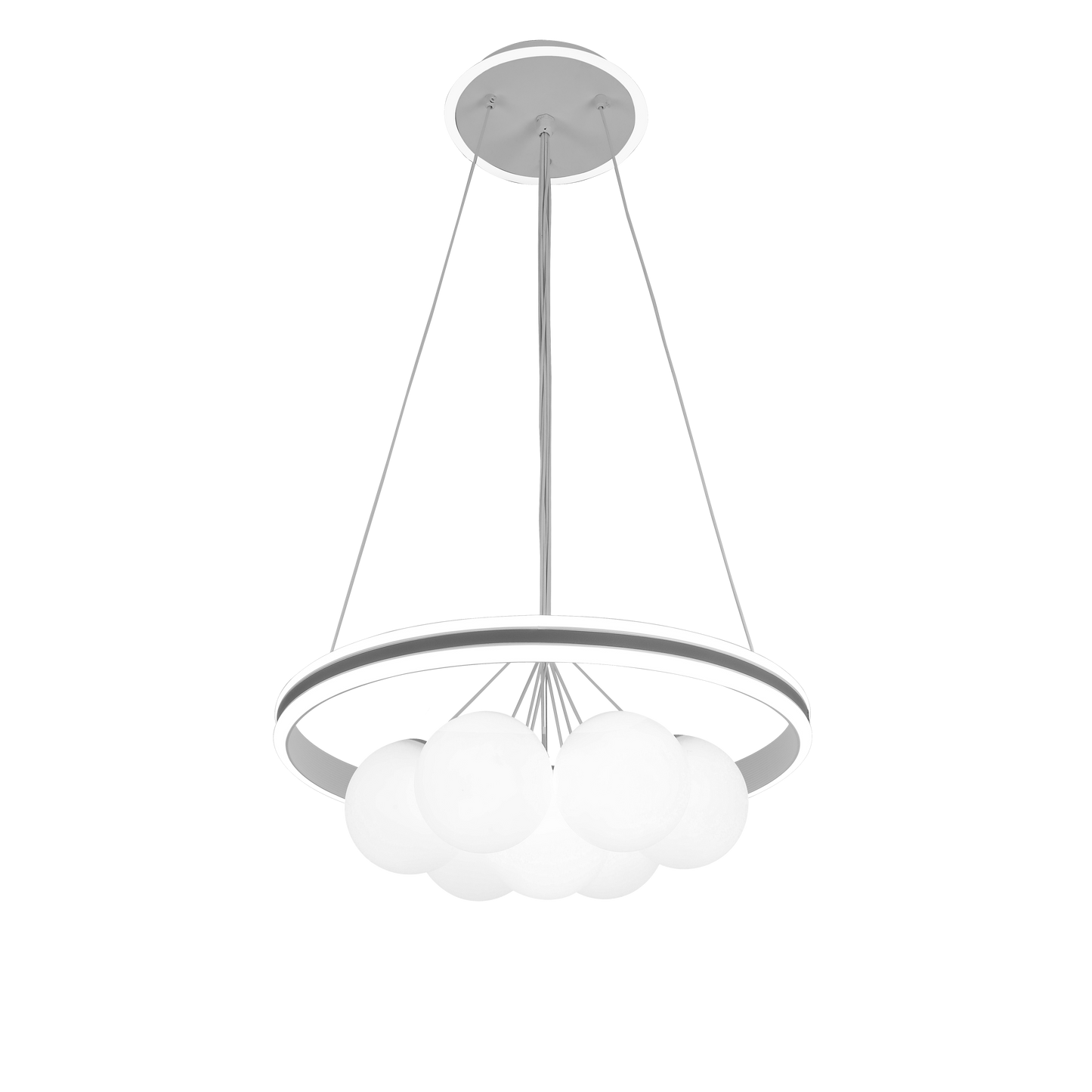 Lámpara Rodano fabricada en Metal color Blanco/Gris