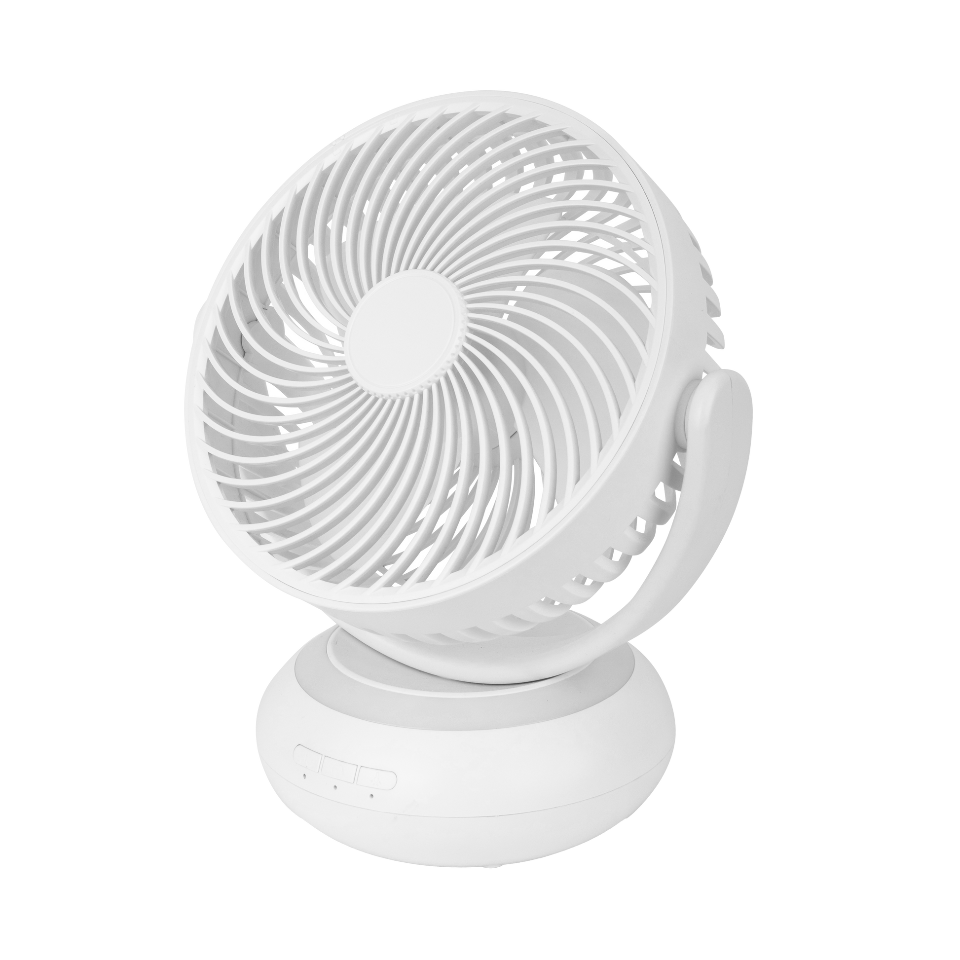 Ventilador Inalámbrico Sobremesa Bengali Blanco 5w, vista frontal