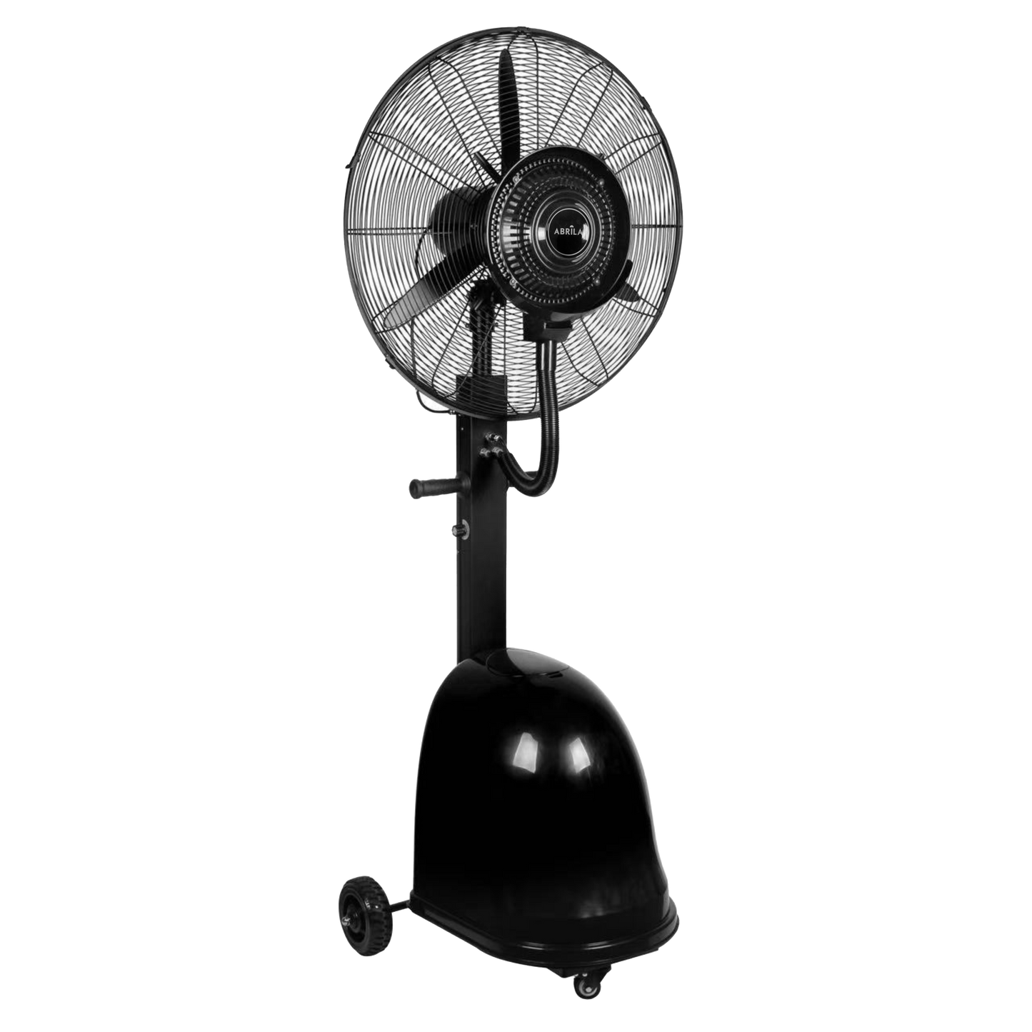 Ventilador de pie Napoleon negro con nebulizador, 49 litros, 3 aspas, Fabrilamp.